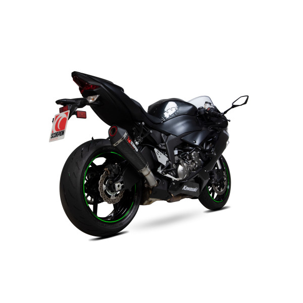 Scorpion Exhaust Kawasaki Ninja ZX-6R / Ninja ZX-636 2019 - 2020 Serket Taper Slip-on Carbon Fibre Sleeve